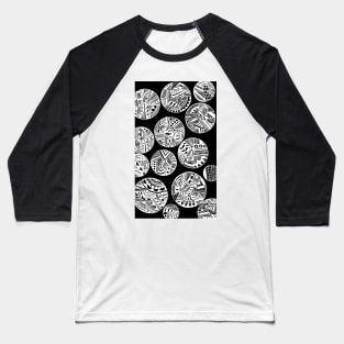 Tribal Snow Bubbles Baseball T-Shirt